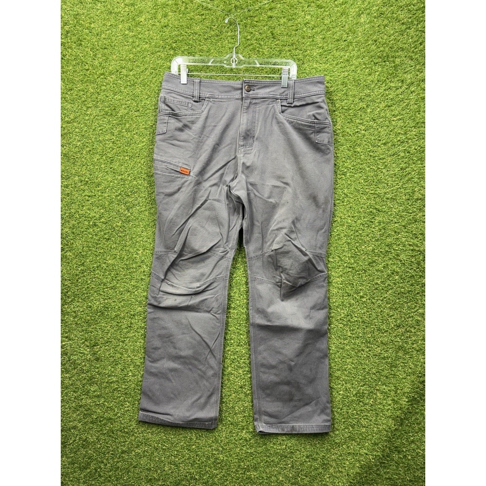Brunt Costello Ripstop Pants Mens 34x30 Gray Nylon Stretch Workwear Outdoor